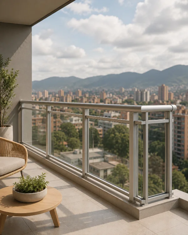 barandas de aluminio para balcones modernos — Ingealuminios
