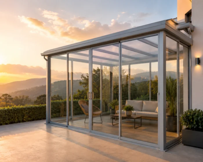 cerramiento en aluminio instalado — proyecto Ingealuminios