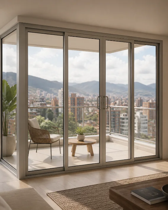 cerramientos en aluminio Bogotá — terraza habitable