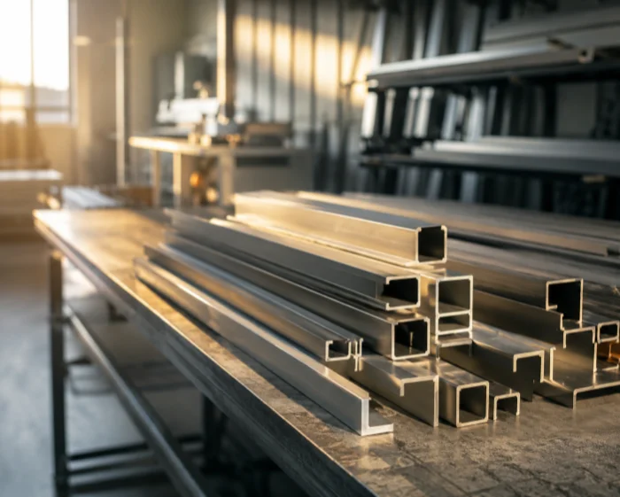 perfilería de aluminio terminada — proyecto Ingealuminios