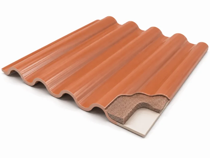 teja UPVC IngeRoof Colonial Española estilo terracota