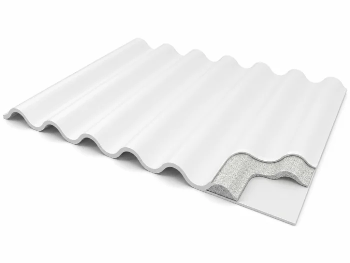 teja UPVC IngeRoof Perfil 7 ondulado para cubiertas