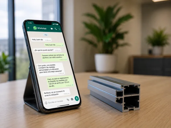 WhatsApp comercial Ingealuminios — atención directa